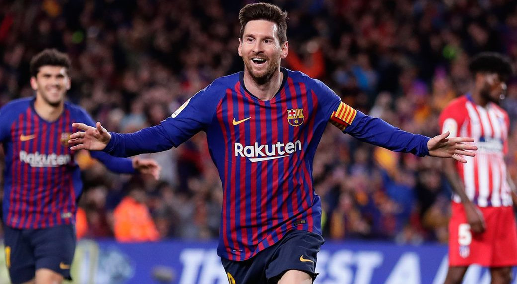 Messi đá phạt đẳng cấp. Ảnh: Marca