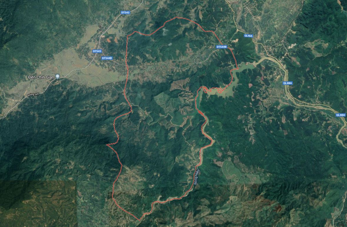 Xã Quế Sơn, huyện Quế Phong. Ảnh: Google maps