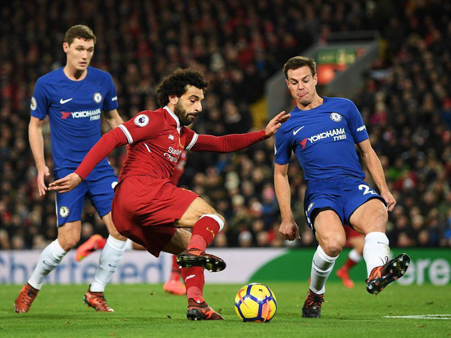 Mohamed Salah có một trận đấu rất hay trong chiến thắng của Liverpool trước Chelsea. Ảnh: Getty
