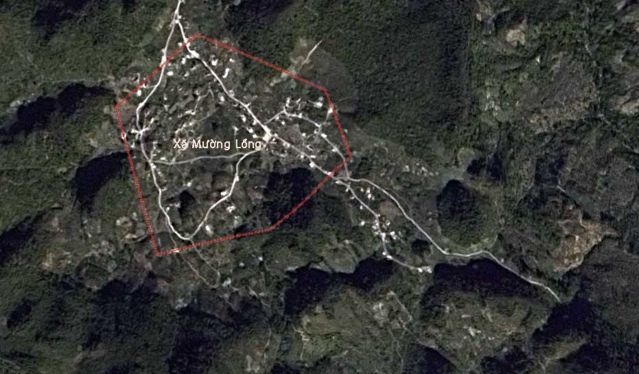 Xã Mường Lống - Kỳ Sơn - Ảnh : Google maps