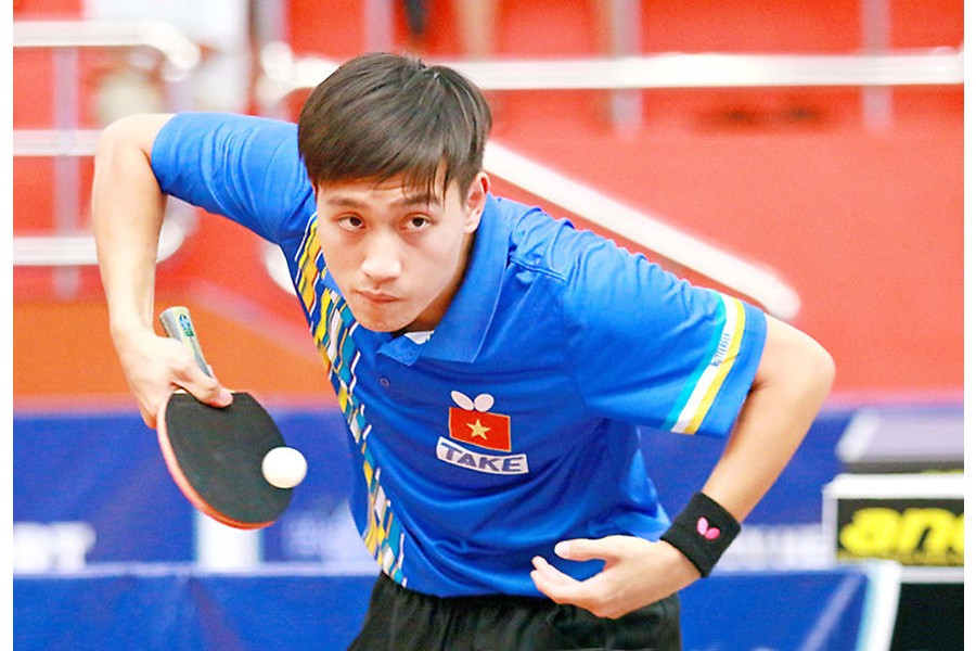 Tay vợt Nguyễn Anh Tú từng lên ngôi vô địch Đông Nam Á, nhưng với phong độ không cao như hiện nay thì Anh Tú ít có khả năng lên ngôi ở SEA Games (ảnh VTV)