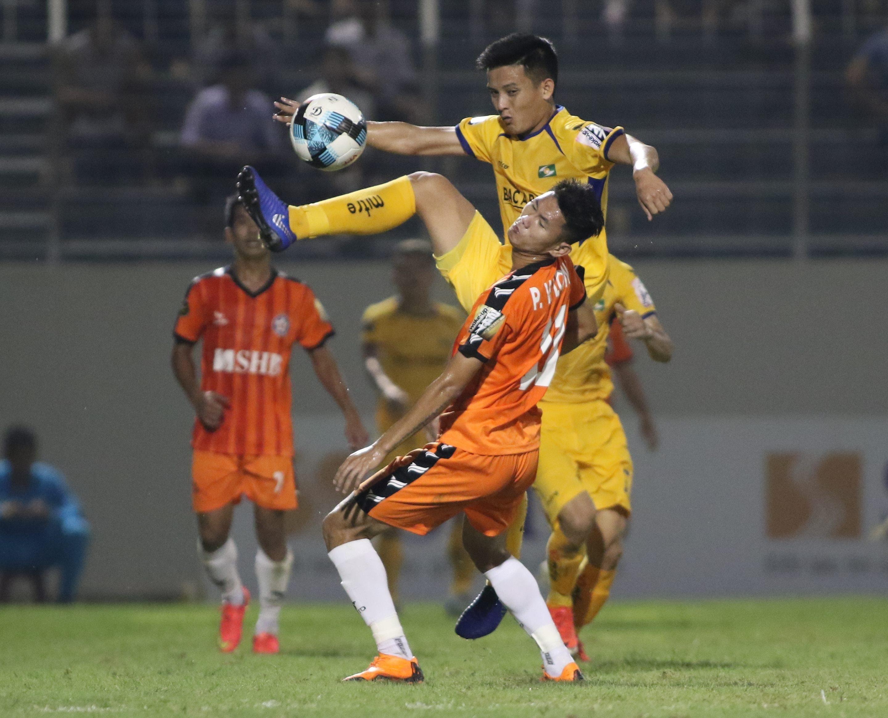 Đội bóng xứ Nghệ đang khởi đầu tốt tại V.League 2019 dù thiếu vắng Văn Đức, Xuân Mạnh và Tuấn Tài. Ảnh: Viết Định