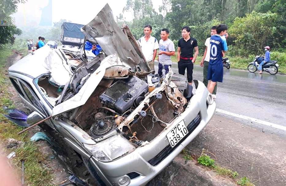 Hiện trường vụ tai nạn. Ảnh: Việt Hùng