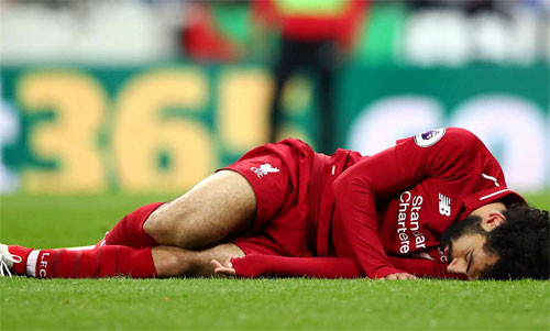 Salah không thể góp sức cho Liverpool trong trận bán kết lượt về. Ảnh: Reuters