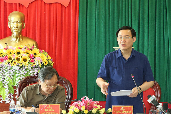 Phó Thủ tướng Vương Đình Huệ làm việc với Tỉnh ủy Đak Nông. 