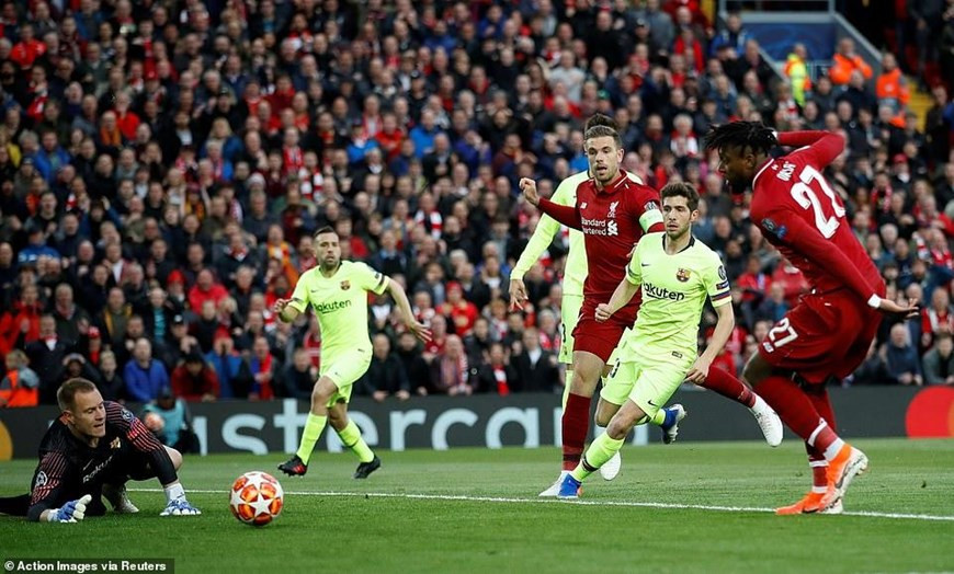 Liverpool tạo ra cuộc lội ngược dòng lịch sử trước Barcelona. Ảnh: Reuter