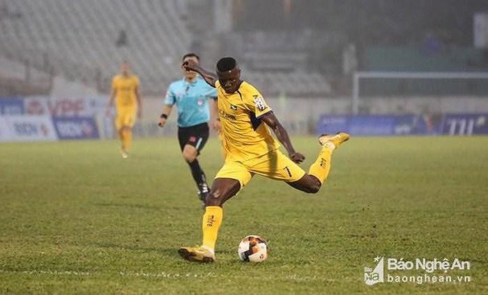 Olaha đã có 3 bàn thắng tại V.League 2019. Ảnh tư liệu