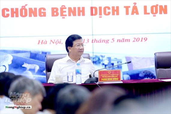 Phó Thủ tướng Trịnh Đình Dũng yêu cầu các bộ ngành và địa phương đồng bộ, quyết liệt phòng chống DTLCP. Ảnh: Nongnghiep.vn