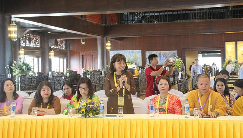 Bà Tạ Phạm Bích Thủy, Phật tử Việt Nam tại Cộng hòa Séc phát biểu