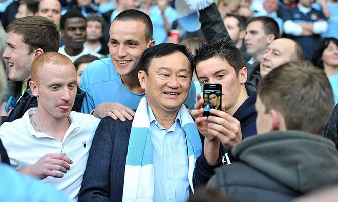 Ông Thaksin từng là chủ sở hữu Manchester City