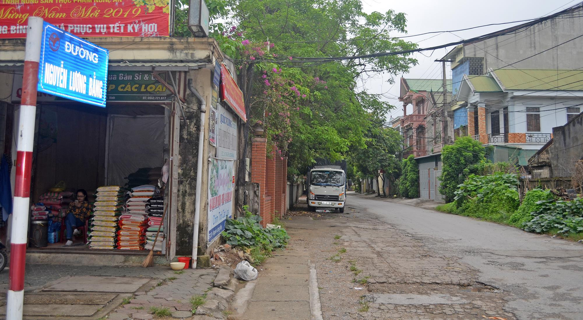 Đường Nguyễn Lương Bằng, điểm đấu nối với đường Phan Bội Châu. Ảnh: Nhật Lân