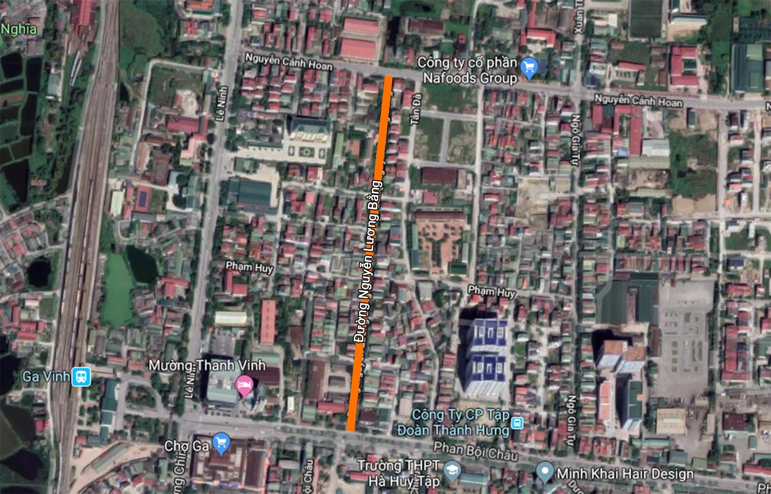 Đường Nguyễn Lương Bằng hiện tại. Ảnh: Google Maps