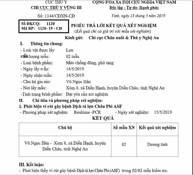 Xã Diễn Hạnh là địa phương thứ 11 trên địa bàn huyện Diễn Châu dương tính với dịch tả lợn châu Phi. Ảnh: Xuân Hoàng