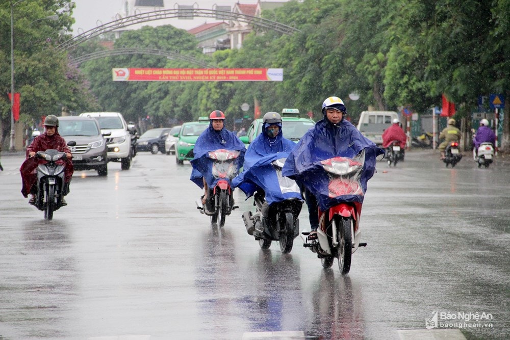 Nghệ An tiếp tục được có mưa rào rải rác có nơi có dông. Ảnh tư liệu