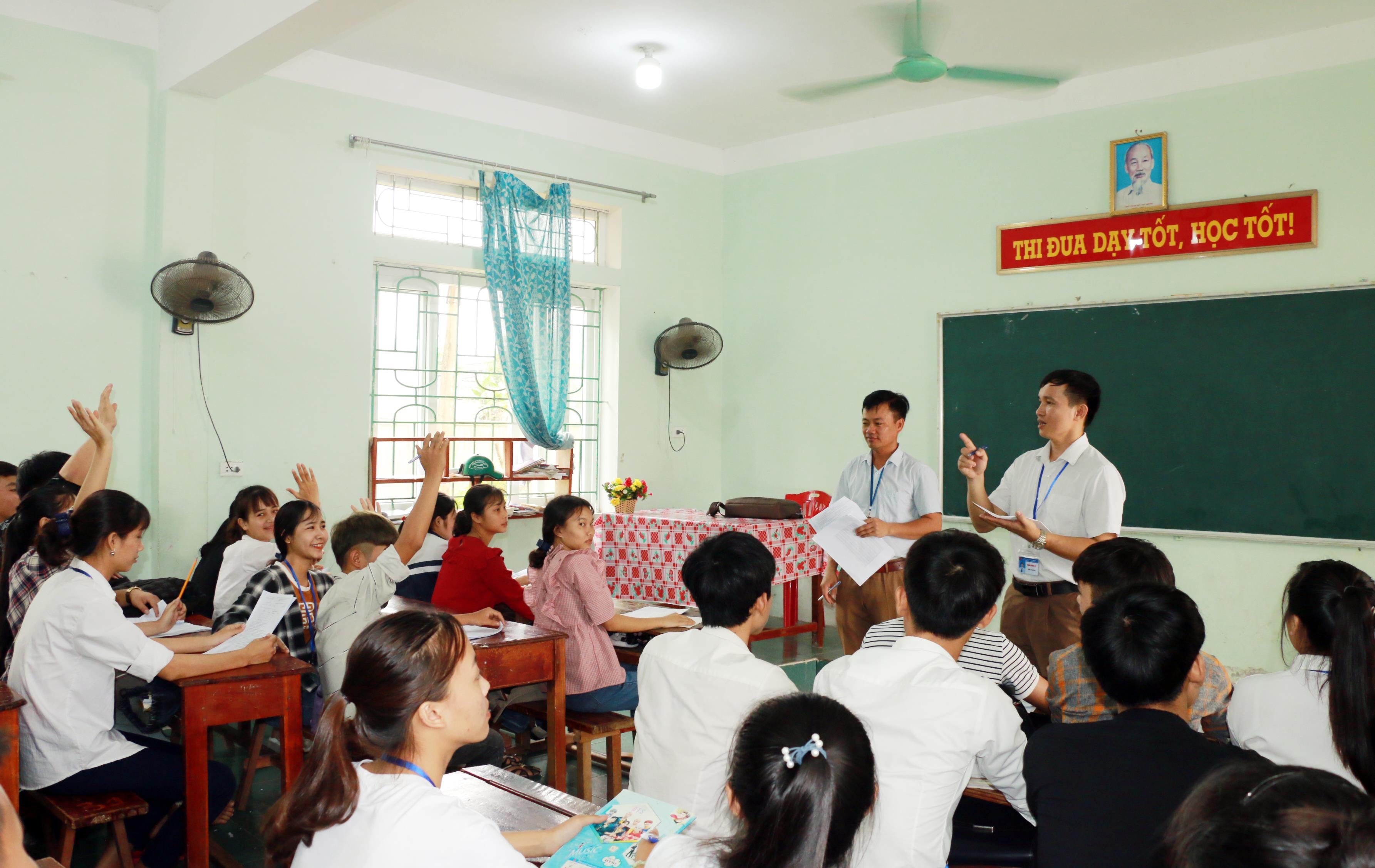 Học sinh ở huyện Nghi Lộc đã được phân loại để có kế hoạch ôn tập hiệu quả. Ảnh: Mỹ Hà