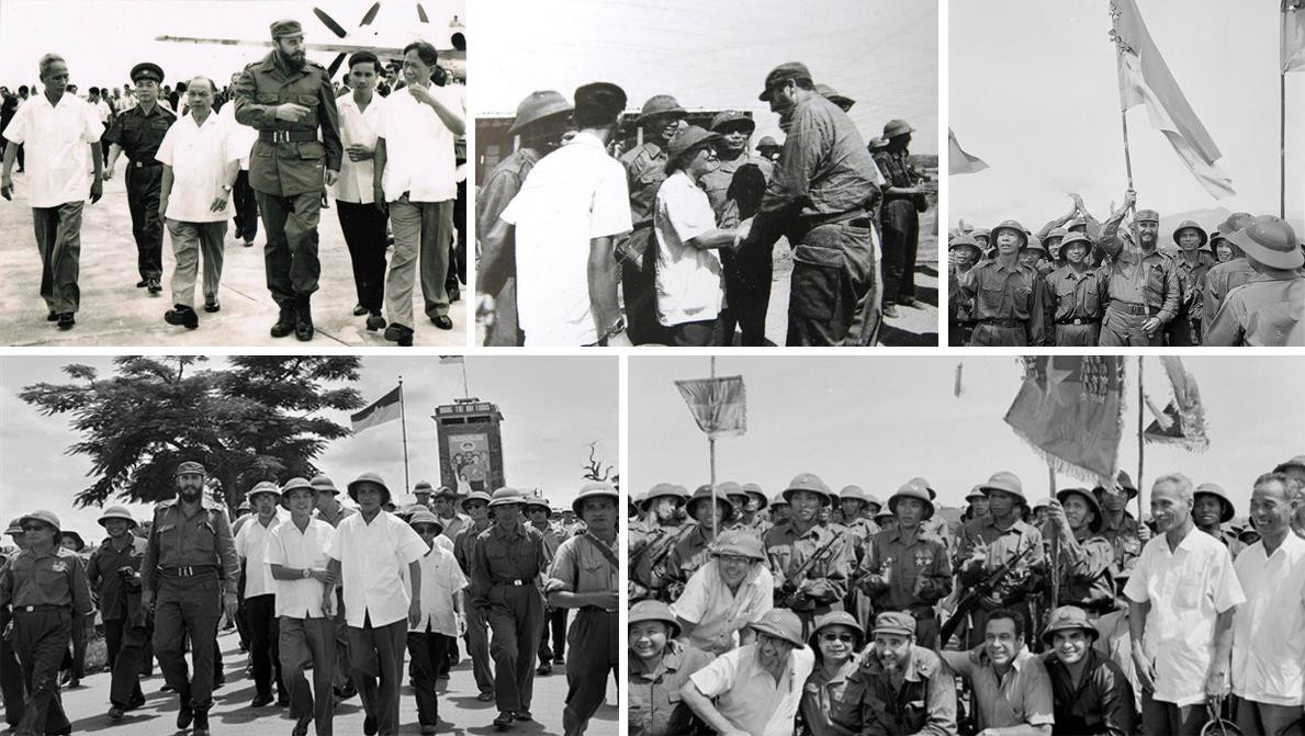 Những hình ảnh của Lãnh tụ Cuba Fidel Castro trong 3 lần thăm Việt Nam. Ảnh tư liệu