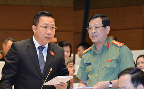 Đại biểu Lưu Bình Nhưỡng và đại biểu Nguyễn Hữu Cầu