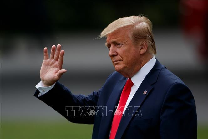Tổng thống Mỹ Donald Trump tại Nhà Trắng ngày 8/5. Ảnh: THX/TTXVN