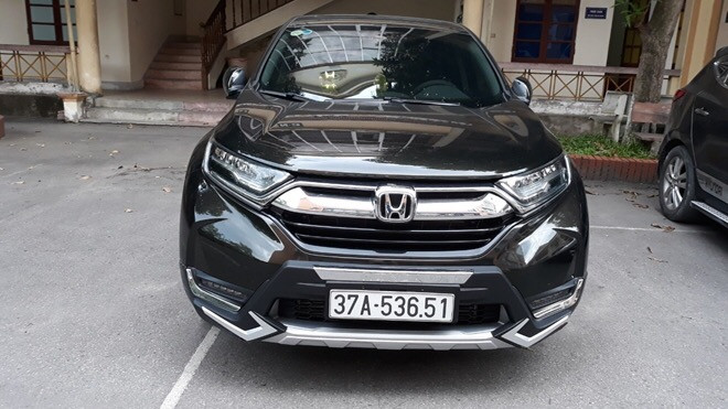 Chiếc xe ô tô HonDa CRV của ông trùm ma túy Hoàng Nghĩa Văn: Ảnh Đức Vũ