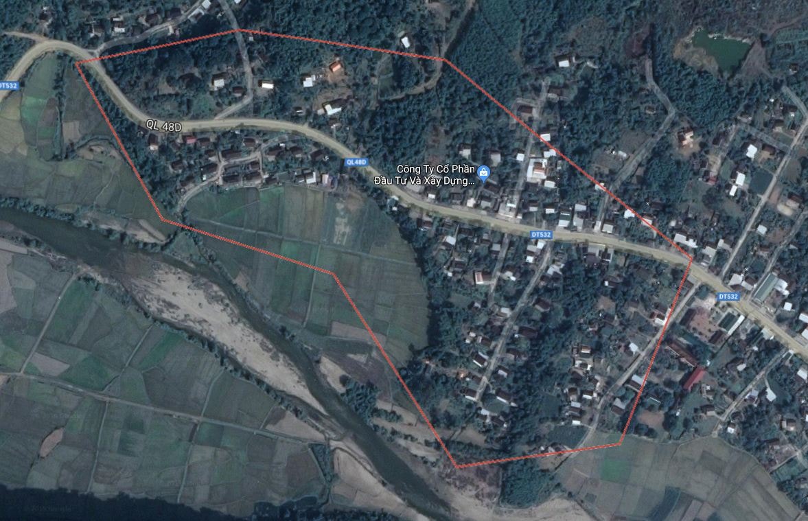 Xã Châu Cường, huyện Quỳ Hợp, nơi xảy ra vụ việc. Ảnh: googlemaps
