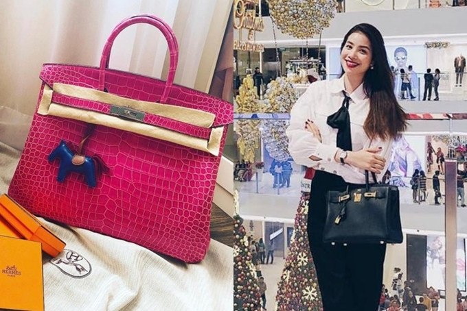 Dòng túi Hermes Birkin cao cấp nhất cũng được nàng hậu không ngần ngại chi tiền mua sắm.