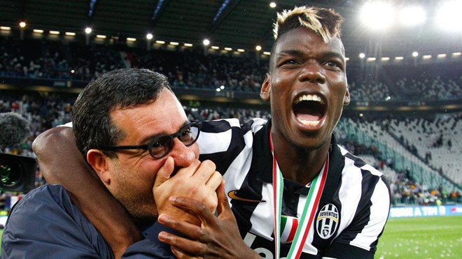 Raiola có thể đưa Pogba trở lại Juventus mùa hè này. Ảnh: Getty Images.