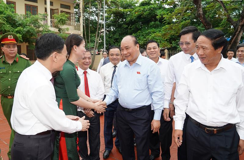 Thủ tướng Chính phủ Nguyễn Xuân Phúc tiếp xúc cử tri TP Hải Phòng