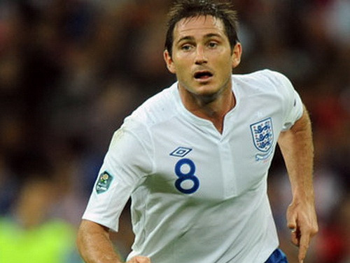 Frank Lampard thời còn khoác áo đội tuyển Anh. Ảnh Getty