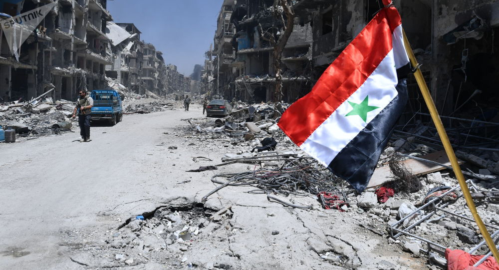 Khung cảnh hoang tàn trong những cuộc xung đột quân sự tại Syria. Ảnh: Sputnik 