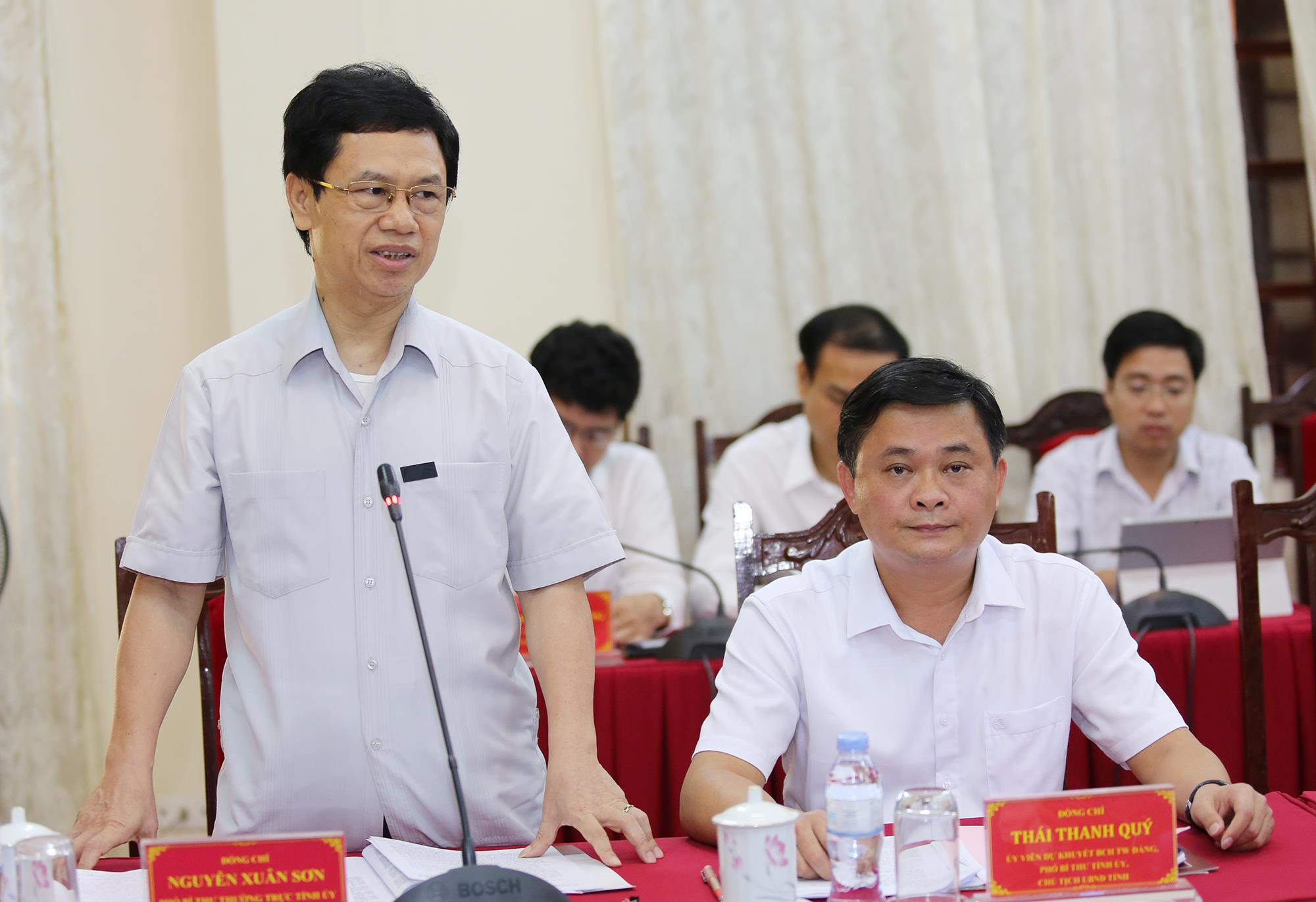 Đồng chí Nguyễn Xuân Sơn, Phó Bí thư Thường trực Tỉnh ủy, Chủ tịch HĐND tỉnh. Ảnh: Đức Anh