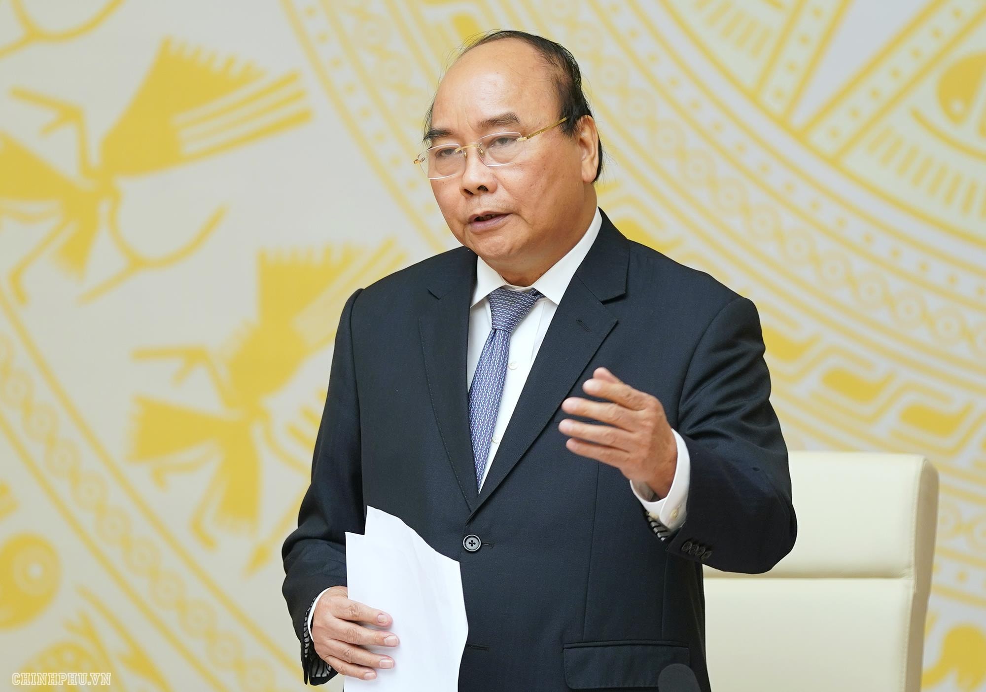 Thủ tướng đề nghị báo chí phải góp phần tạo nên và nuôi dưỡng khát vọng thịnh vượng, hùng cường của dân tộc. - Ảnh: VGP/Quang Hiếu