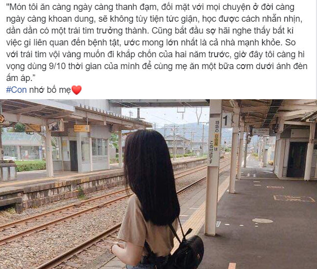 Hình ảnh cập nhật trên Facebook cá nhân của chị Phan Thị Mai trước khi tử vong trong vụ hỏa hoạn.