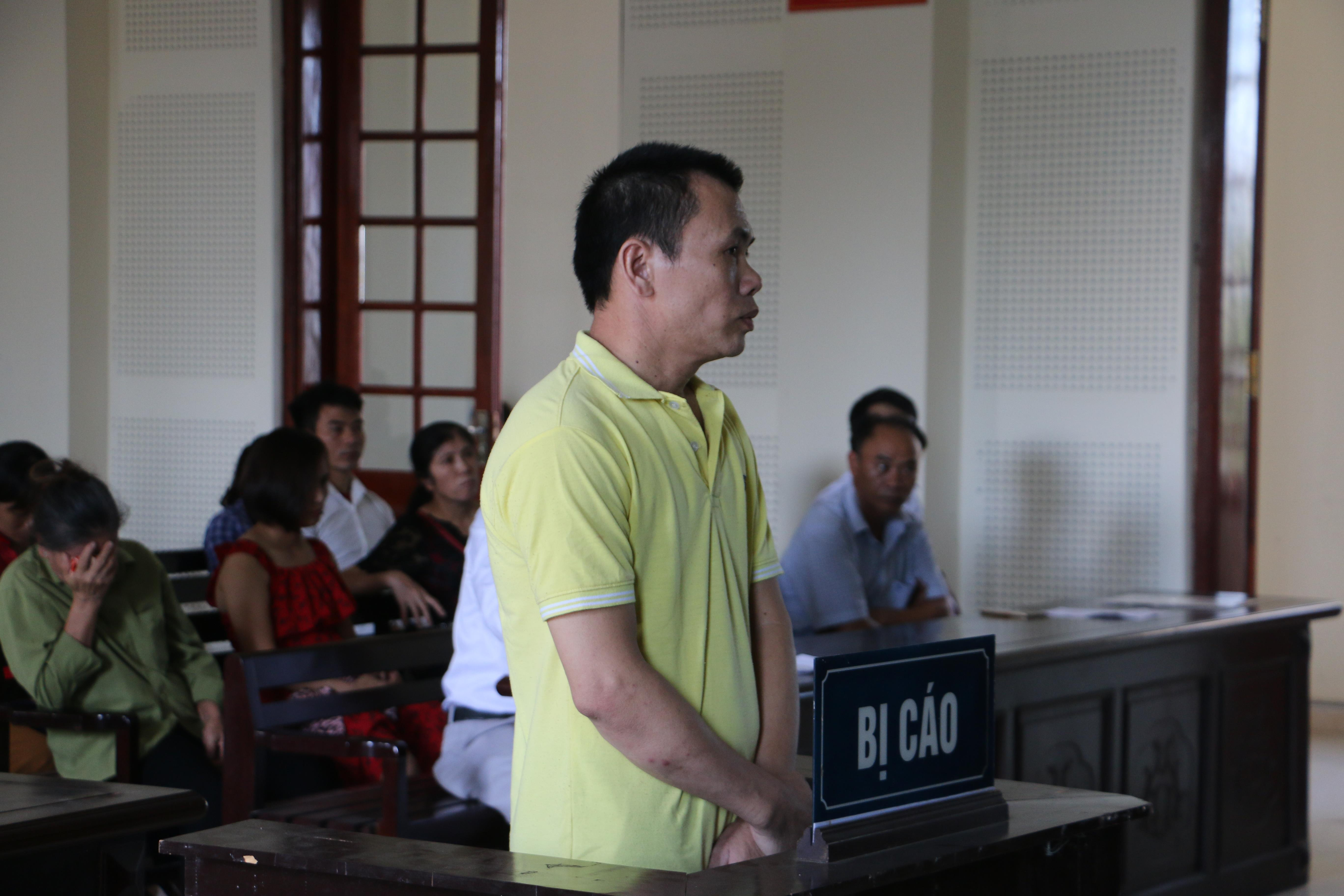 Bị cáo Phan Đình Chính tại phiên tòa. Ảnh: An Quỳnh.