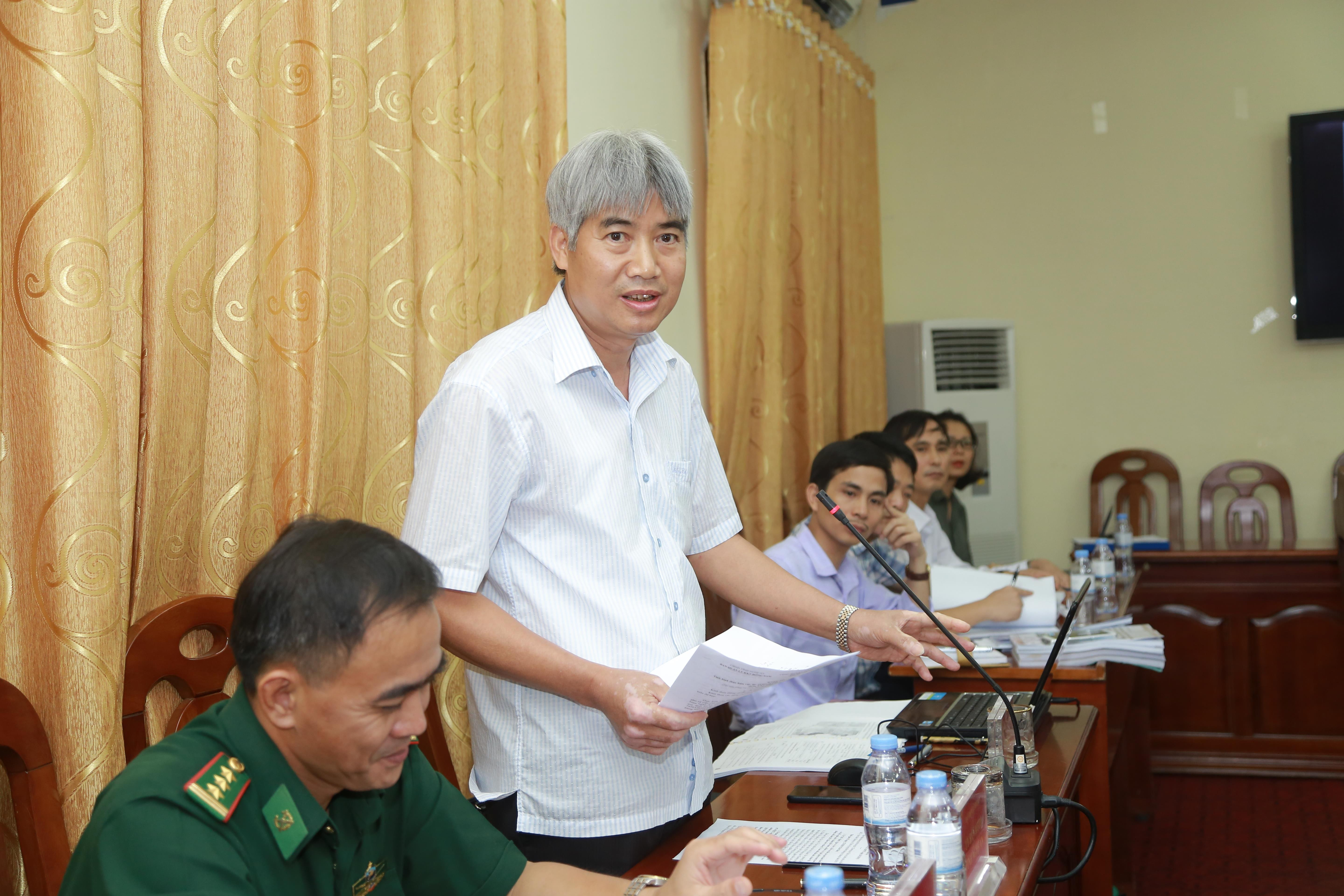 Trưởng Ban Quản lý Khu Kinh tế Đông Nam Võ Văn Hải báo cáo kế hoạch điều chỉnh 