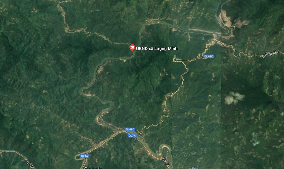Xã Lượng Minh, huyện Tương Dương. Ảnh google map