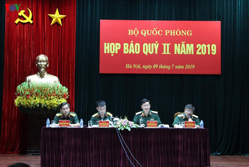 Bộ Quốc phòng họp báo quý II,  chiều 9/7