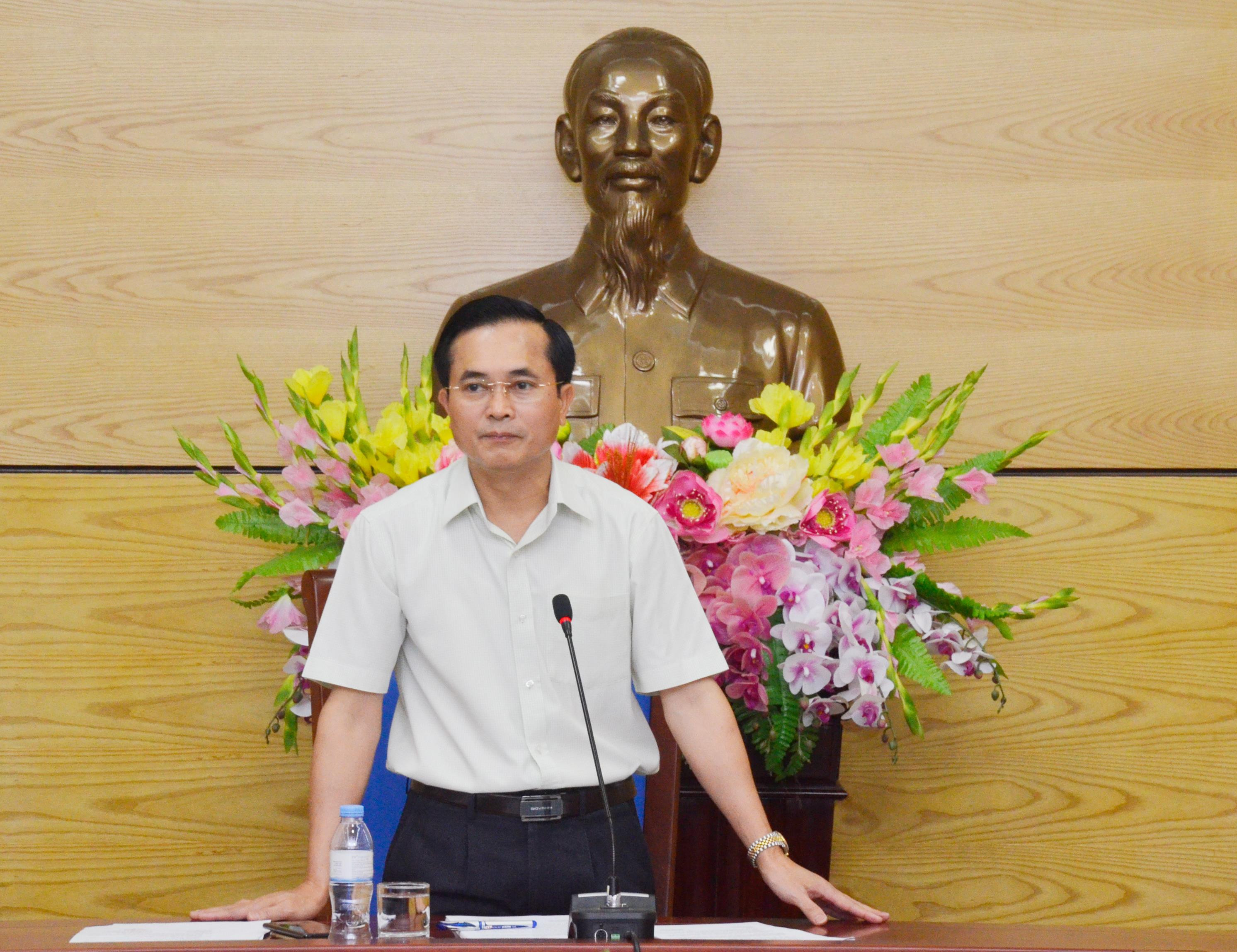 Phó Chủ tịch UBND tỉnh Lê Ngọc Hoa phát biểu