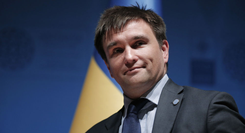 Ngoại trưởng Ukraine Pavel Klimkin. Ảnh: AP