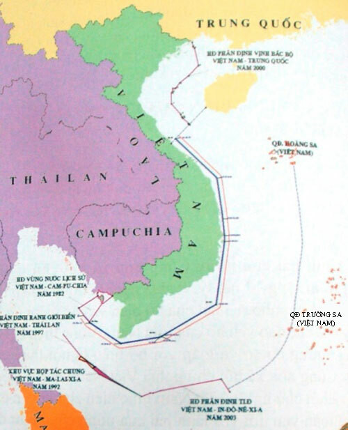 Các vùng biển của Việt Nam theo quy định của UNCLOS. Đồ họa: Camau.gov.vn.