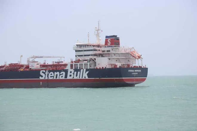 Tàu dầu Stena Impero treo cờ Anh /// Reuters