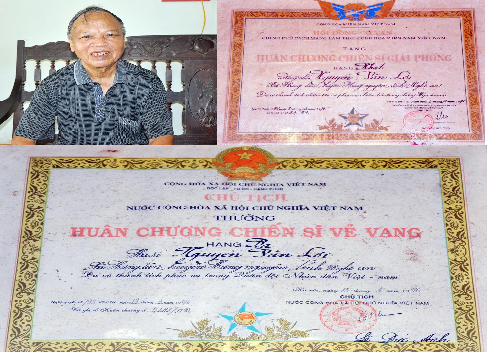 Cựu chiến binh Nguyễn Văn Lợi