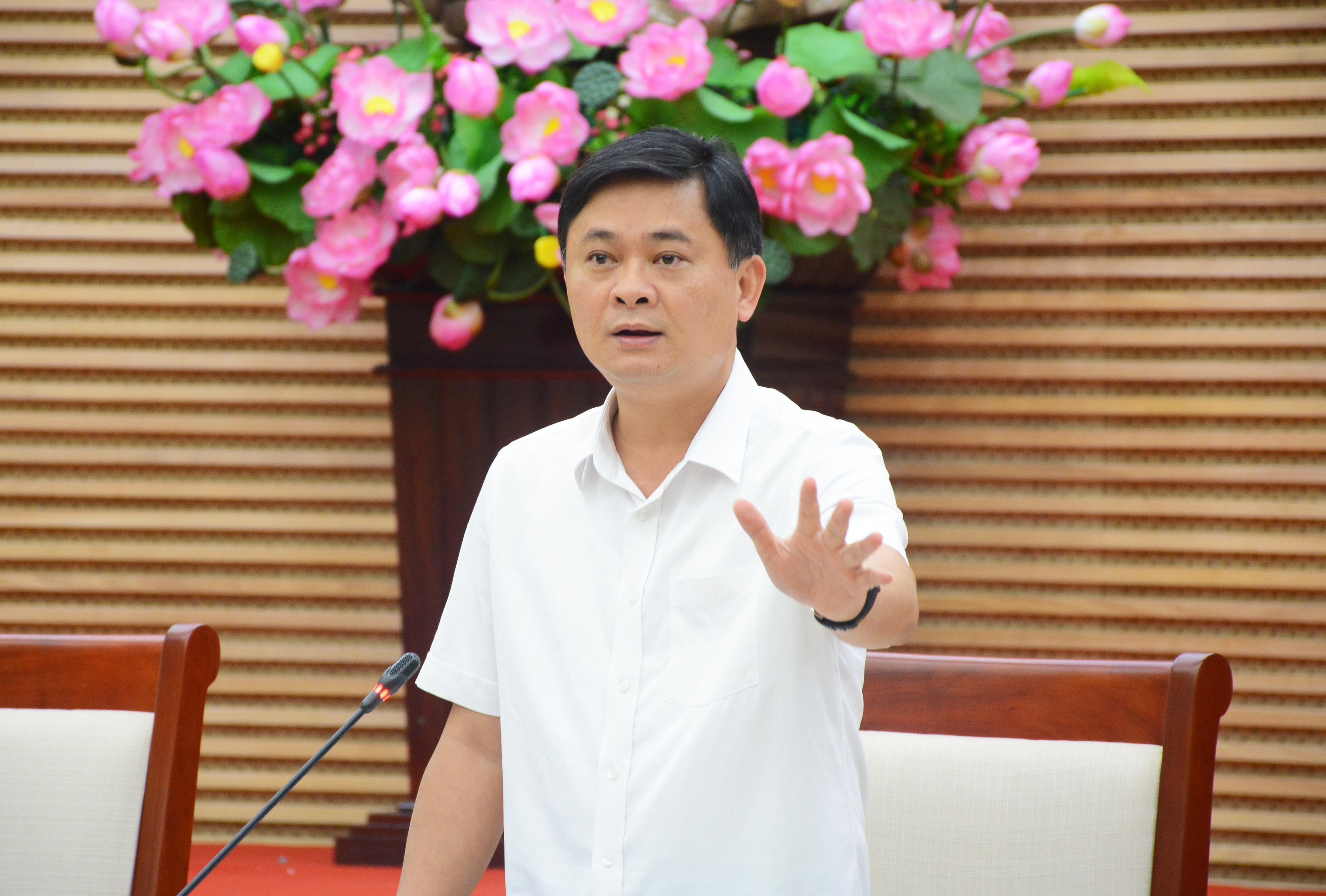 Chủ tịch UBND tỉnh Thái Thanh Quý chỉ đạo nhiều nội dung quan trọng cần tập trung thực hiện trong thời gian tới. Ảnh: Thu Giang