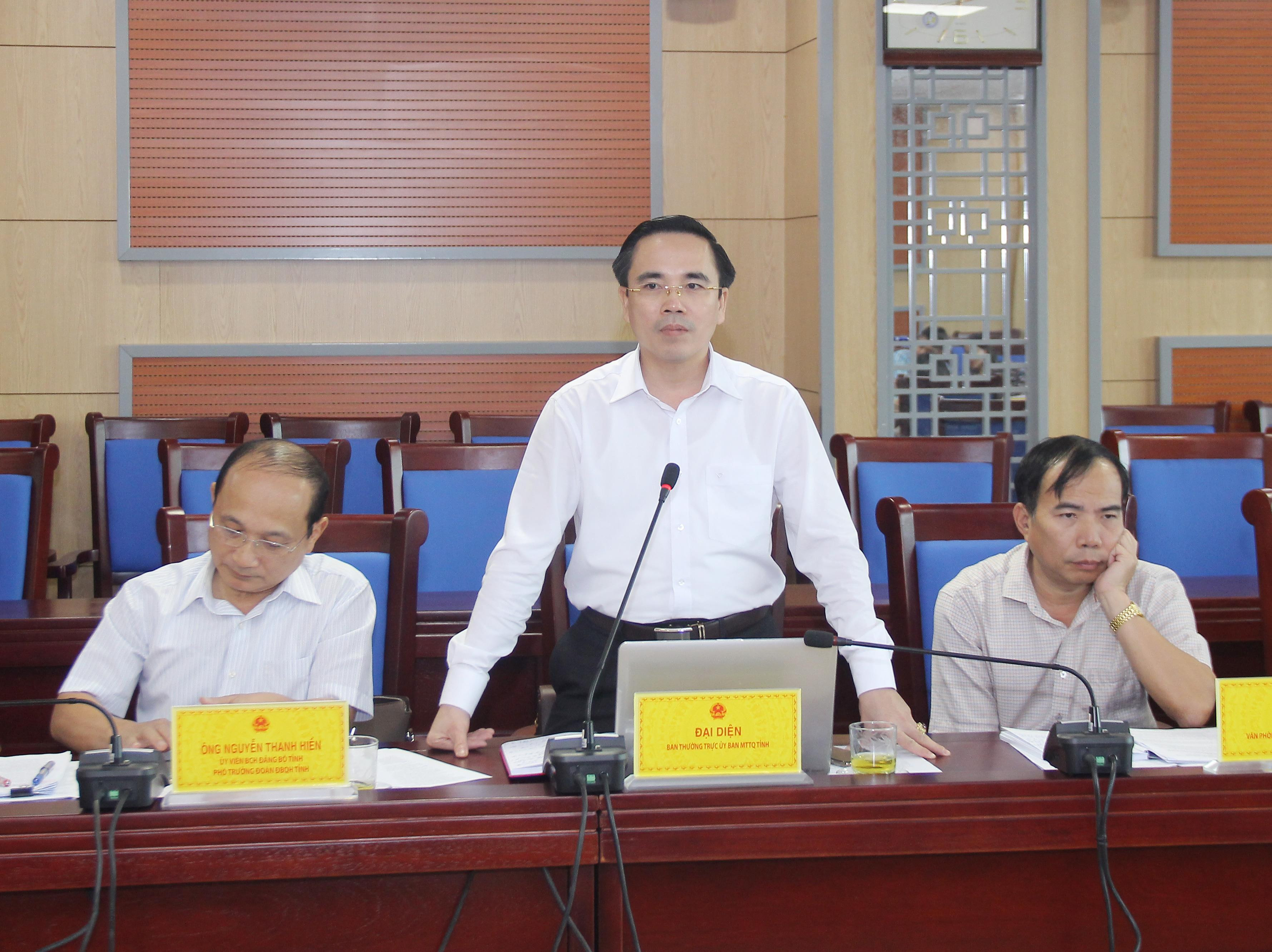 Phó Chủ tịch Ủy ban MTTQ tỉnh Lê Văn Ngọc