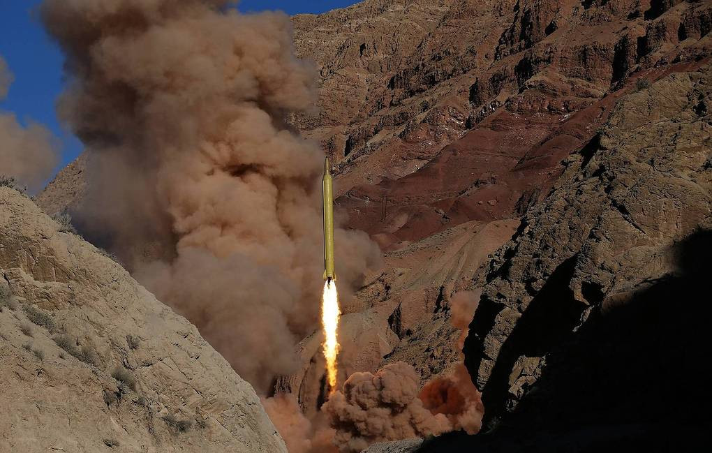 Iran phóng thử tên lửa đạn đạo giữa lúc căng thẳng với Mỹ. Ảnh: Getty