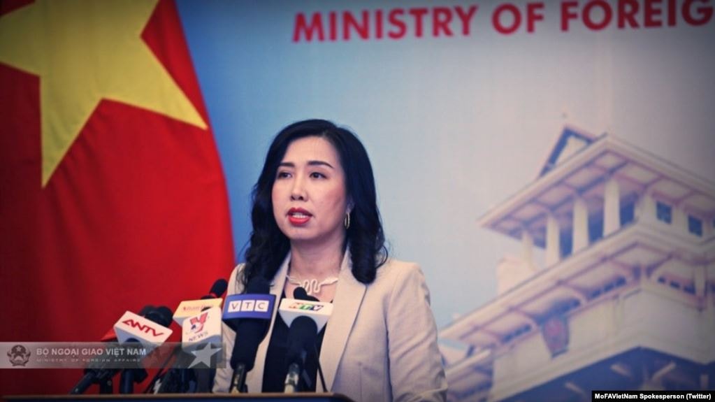 Người phát ngôn Bộ Ngoại giao cho biết, Việt Nam đã trao công hàm phản đối cho phía Trung Quốc, yêu cầu rút ngay khỏi vùng đặc quyền kinh tế của Việt Nam. Ảnh: Twitter MoFAVietNam Spokesperson