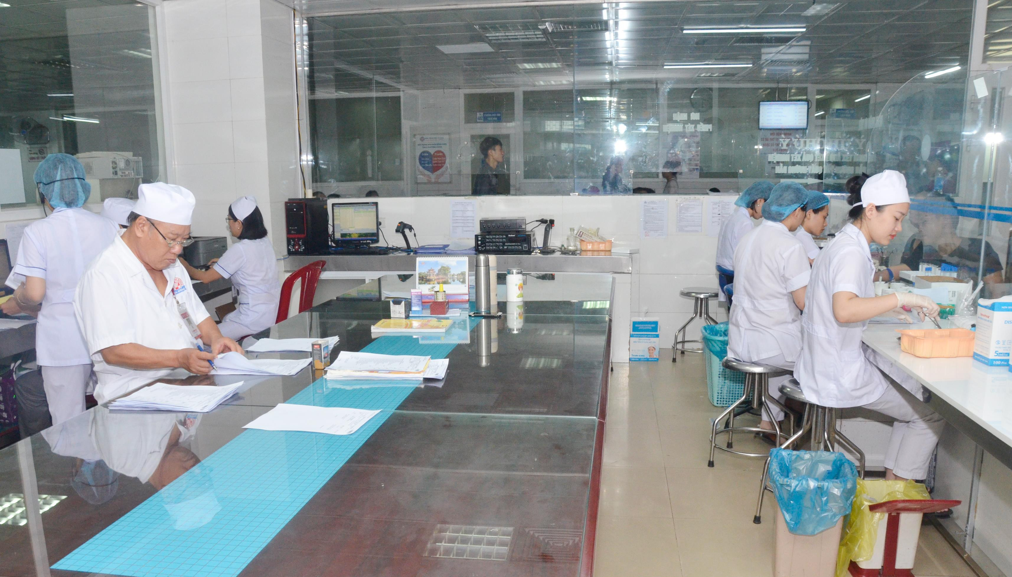 Phòng xét nghiệm của Bệnh viện đa khoa Cửa Đông. Ảnh: Thanh Lê