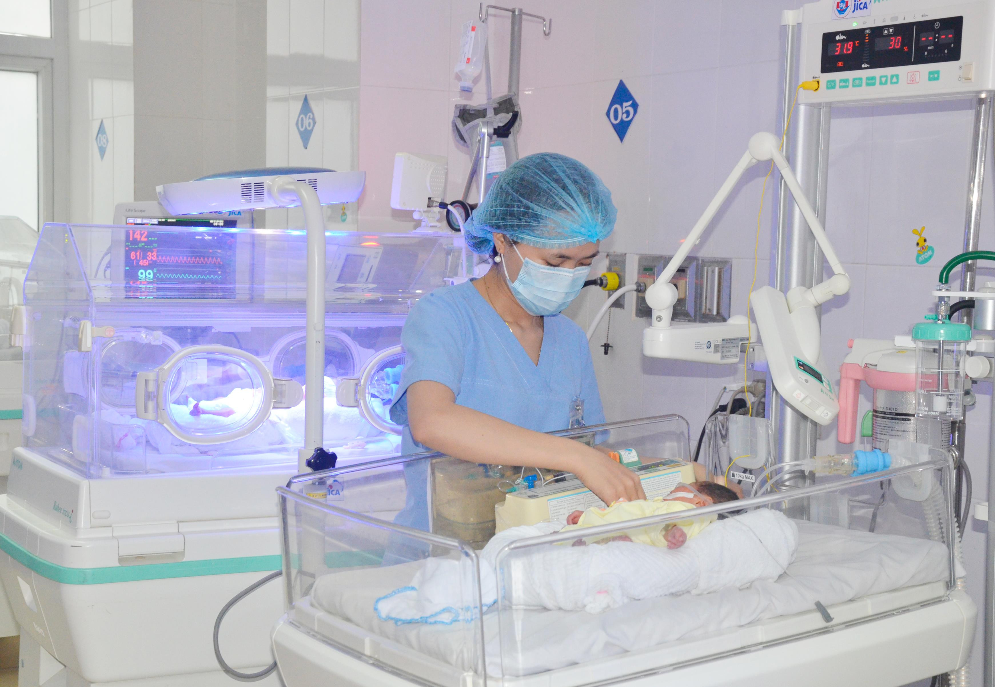 Phòng chăm sóc trẻ sơ sinh đặc biệt của Bệnh viện Sản nhi. Ảnh: Thanh Lê