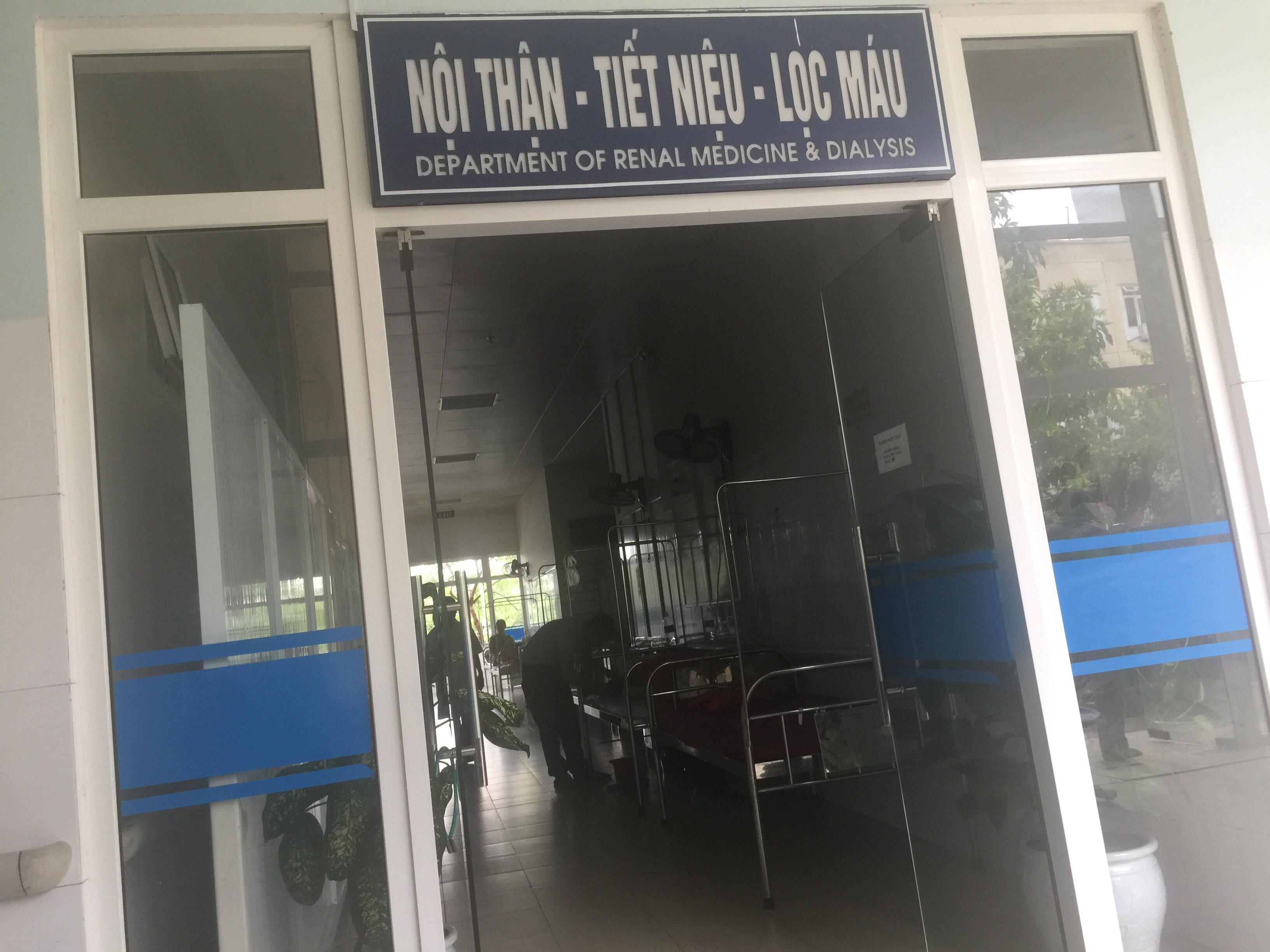 khoa nội thận tiết niệu lọc máu tạm dừng hoạt động chạy thận