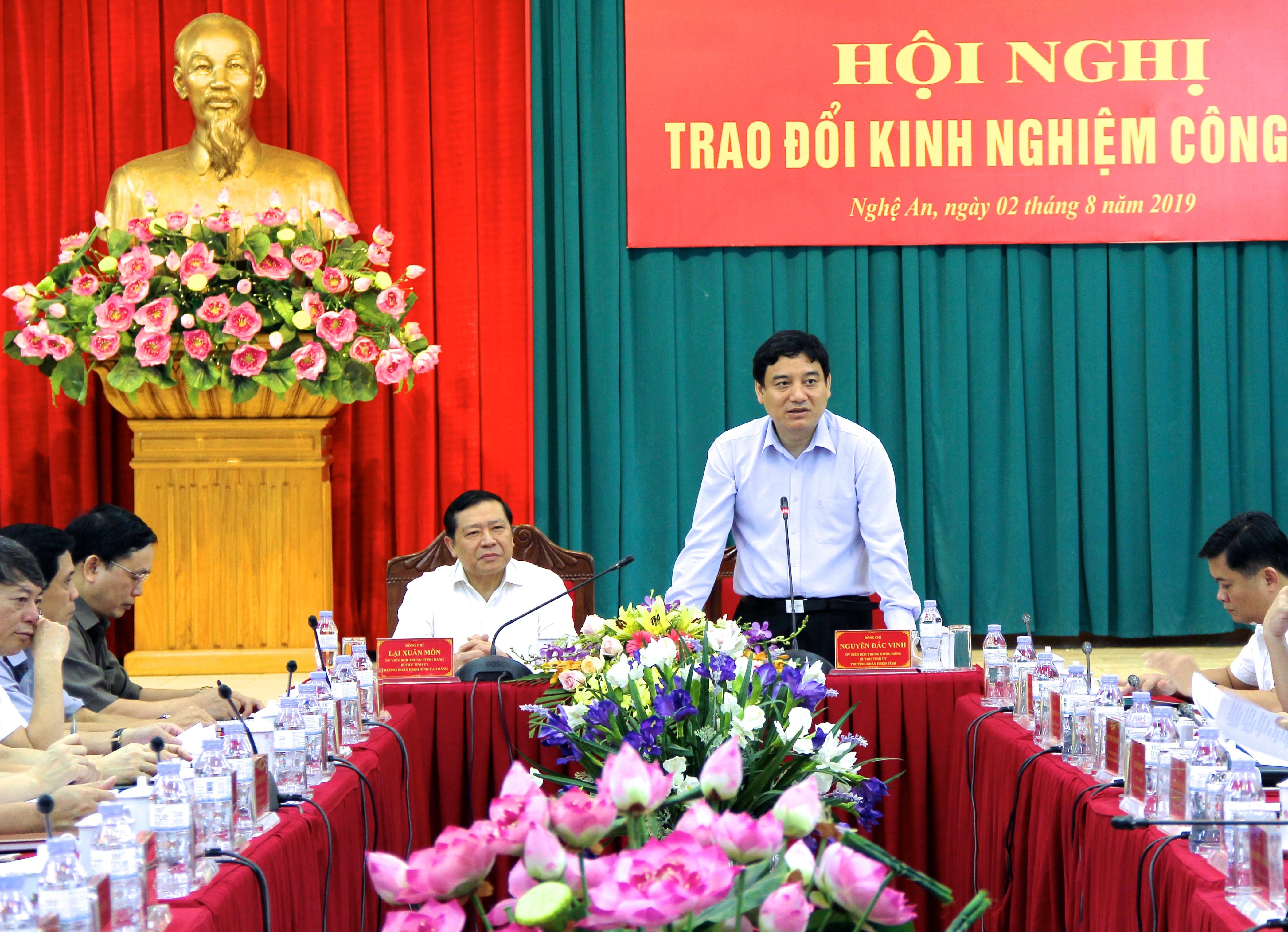 Bí thư Tỉnh ủy Nguyễn Đắc Vinh. Ảnh: Mỹ Nga 