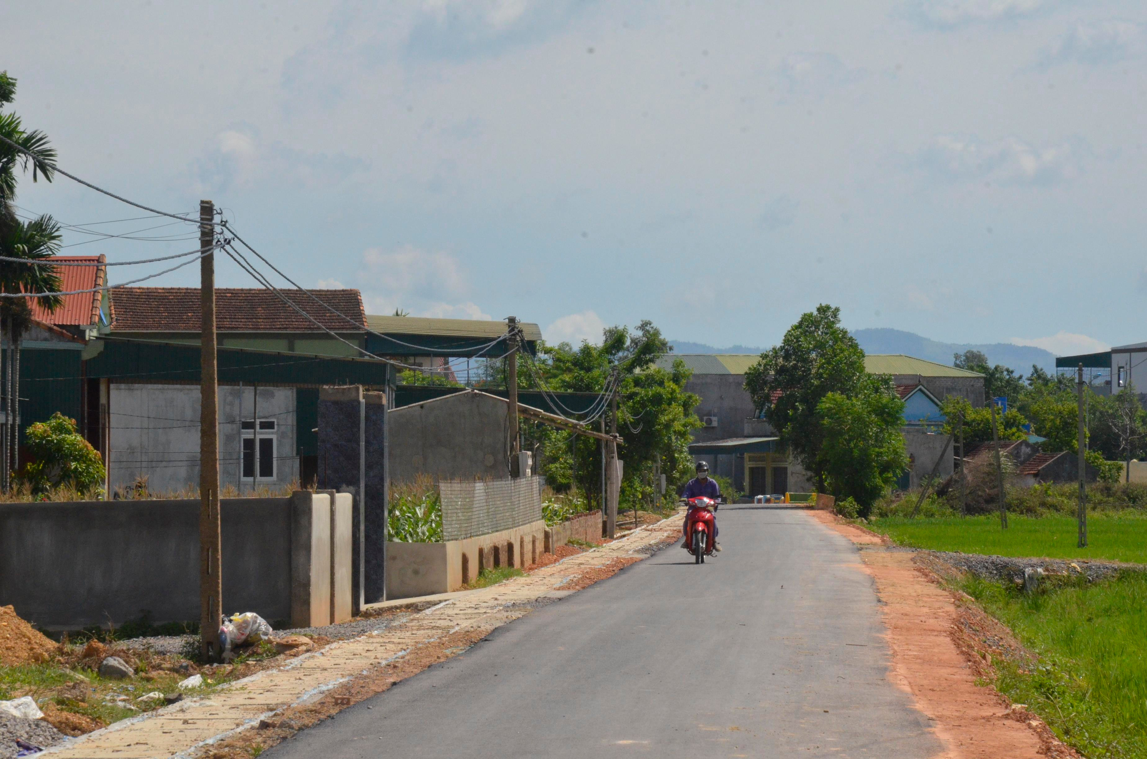 Một góc khối Tân Tiến, thị trấn Nghĩa Đàn. Ảnh: Thanh Lê